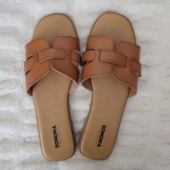 Sonoma Shoes - Sonoma Women's Tan Slide Sandals